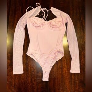 Lucy in the Sky Light Pink Bodysuit-Size XS